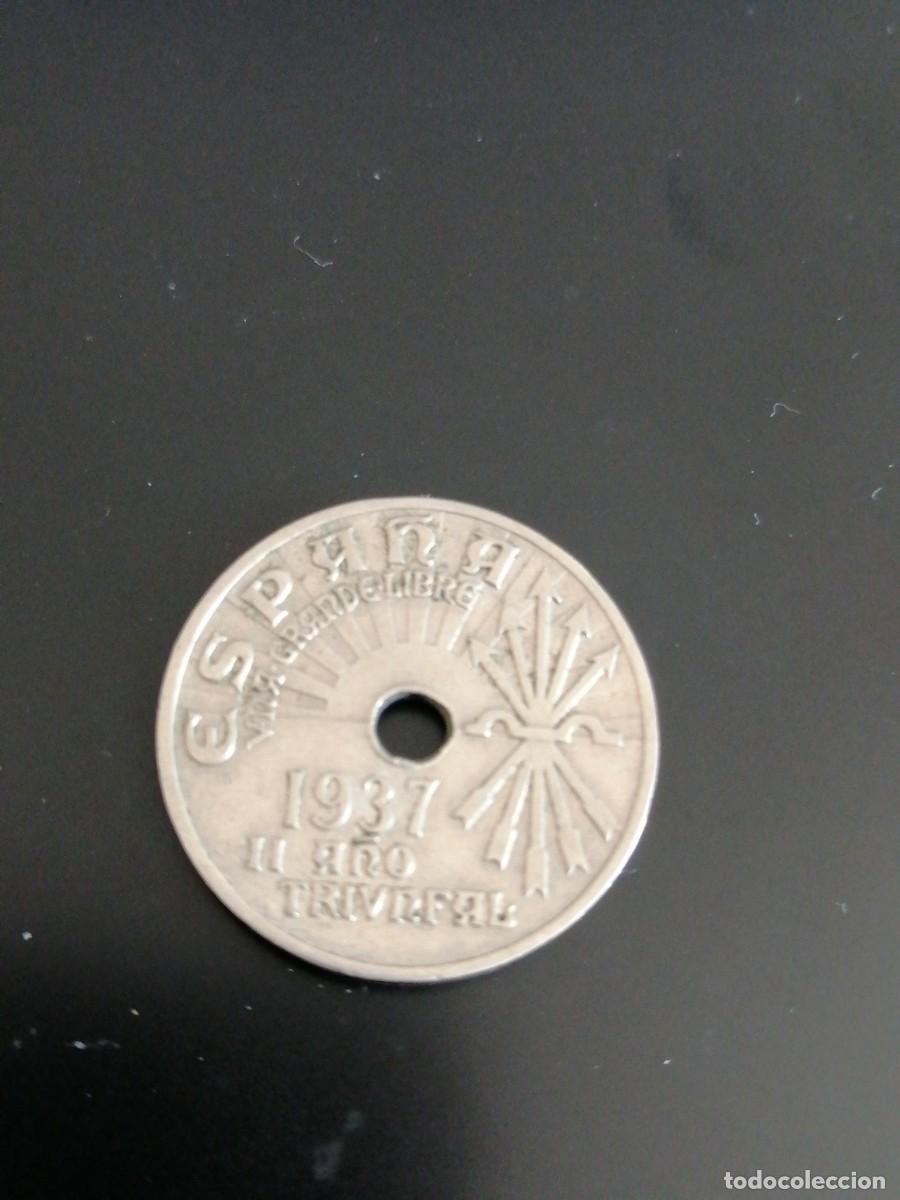 Monedas Franco: 25 cts 1937 perfecta - Foto 1