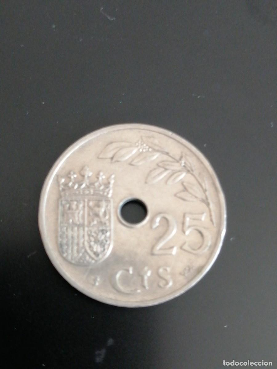 Monedas Franco: 25 cts 1937 perfecta - Foto 2