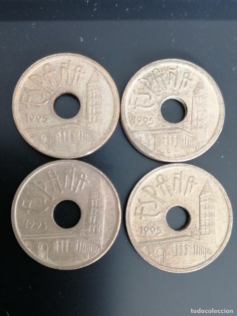 Monedas Franco: 4 monedas 25 pesetas 1995 - Foto 1