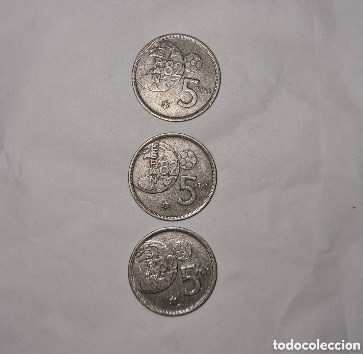 Monedas Franco: Monedas mundial 82 - Foto 2