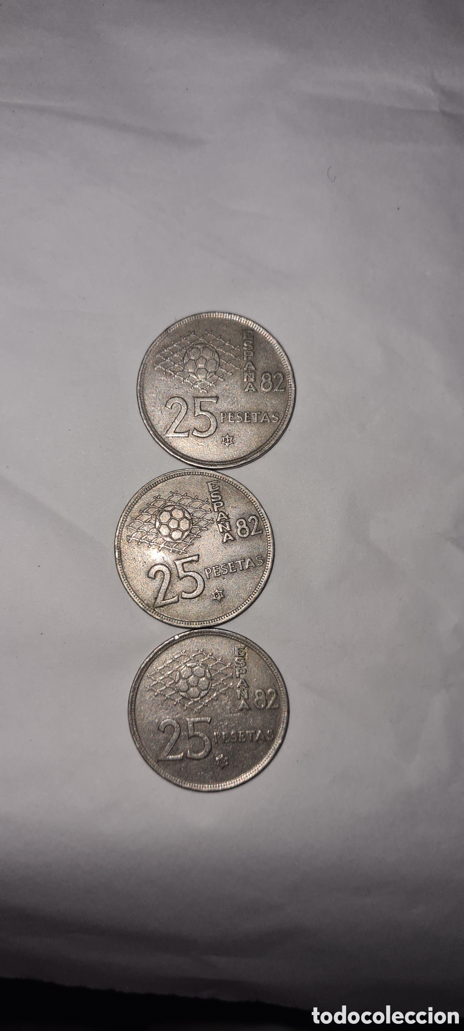 Monedas Franco: Monedas mundial 82 - Foto 3