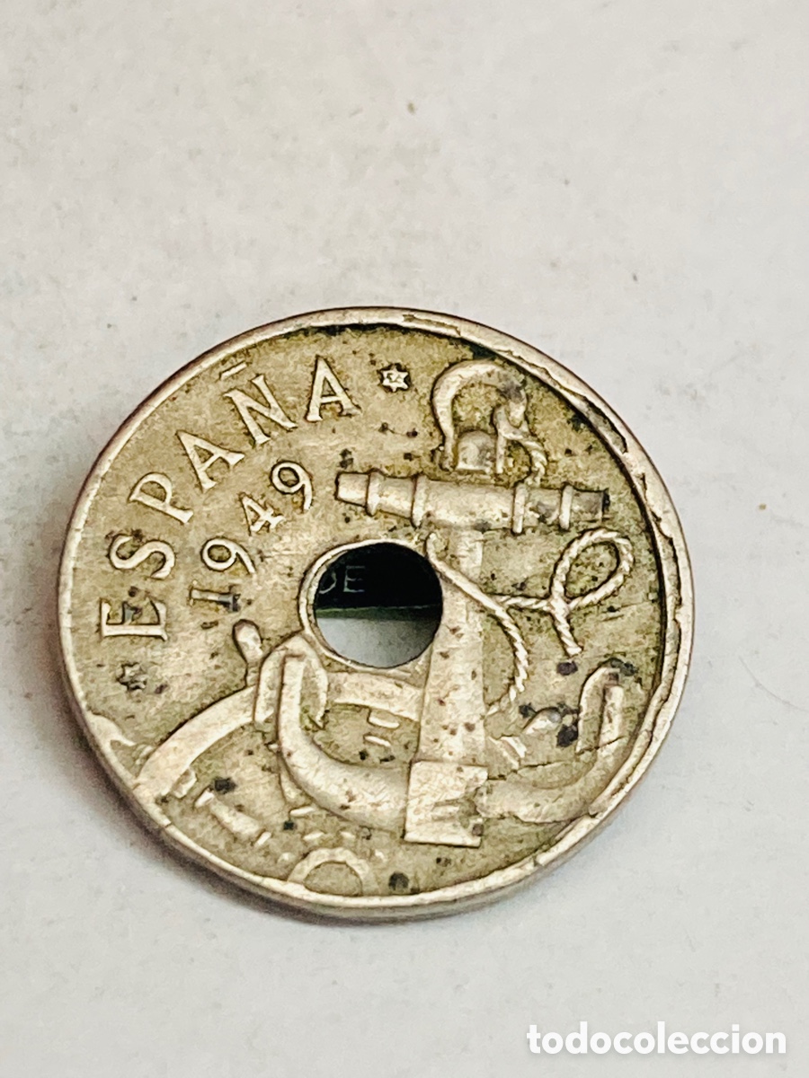 Monedas Franco: Moneda de 50 c&eacute;ntimos 1949 - Foto 2