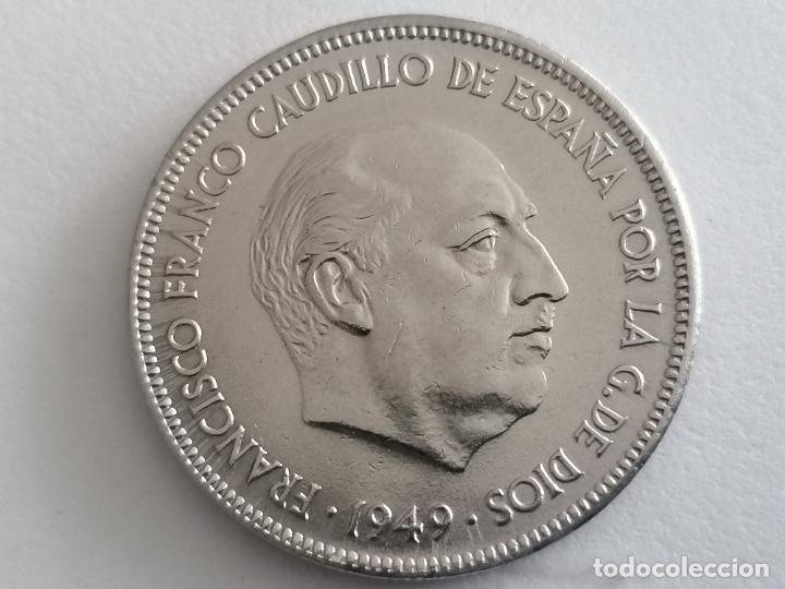 Monedas Franco: MONEDA 5 PTAS 1949 - 50, S/C - Foto 1