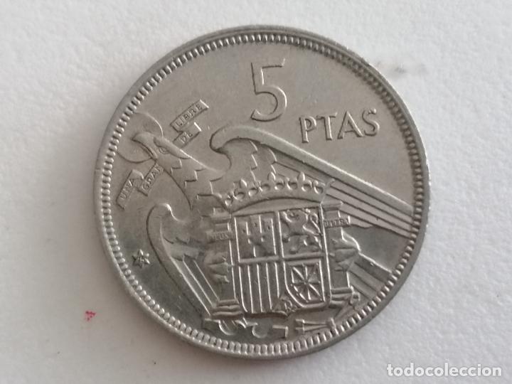 Monedas Franco: MONEDA 5 PTAS 1957 - 75 - Foto 2
