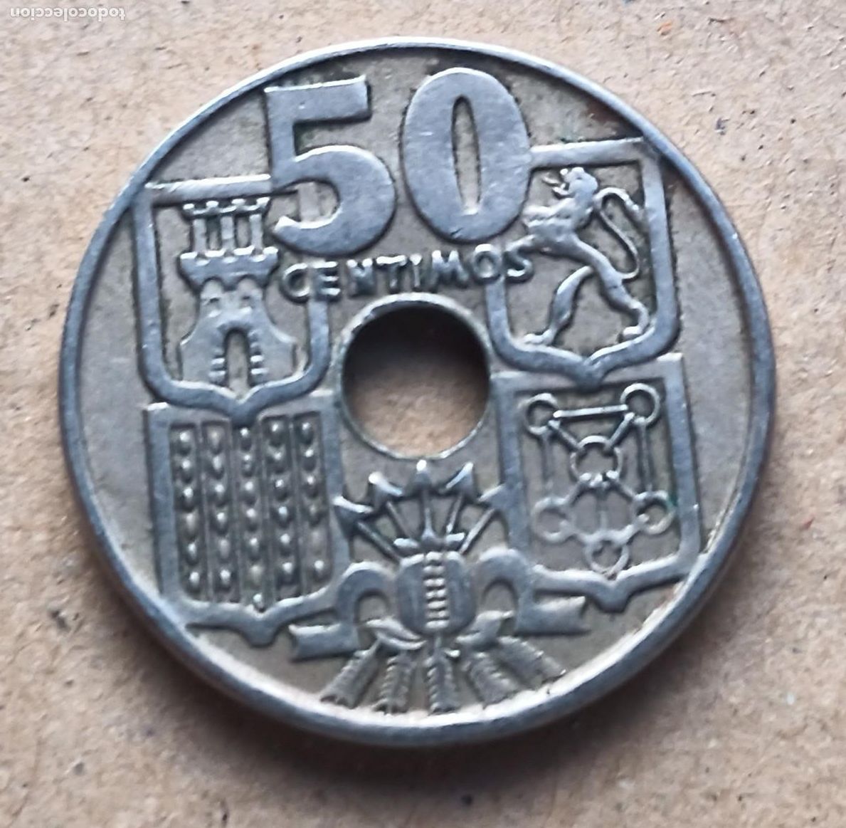 Monedas Franco: 50 CENTIMOS 1949 *56 - Foto 2