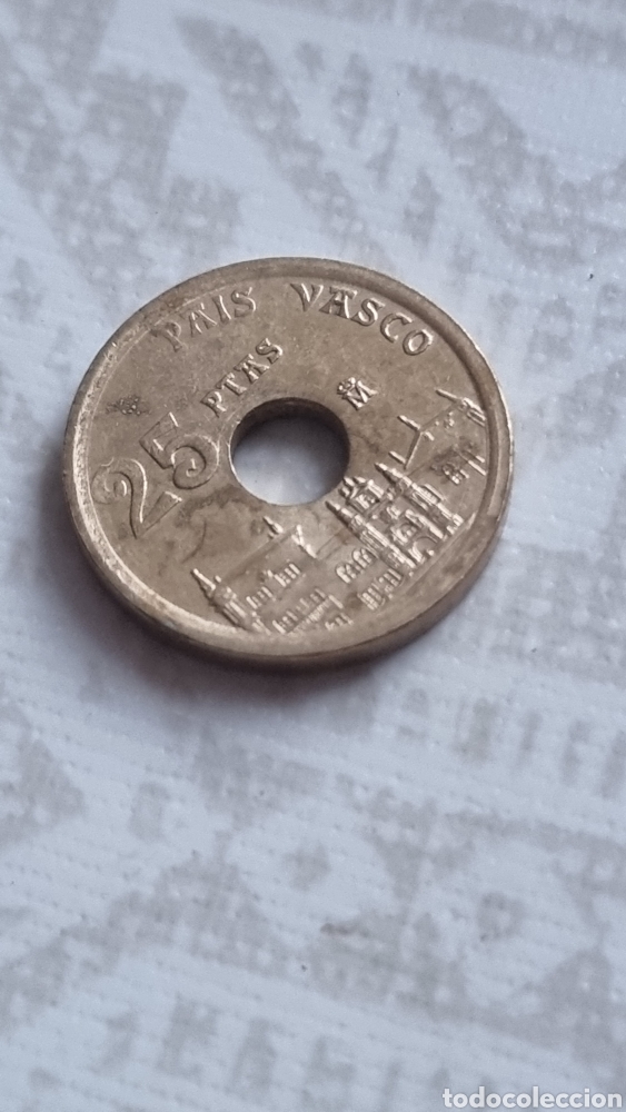 Monedas Franco: Moneda 25 ptas, Pa&iacute;s Vasco 1993 - Foto 1