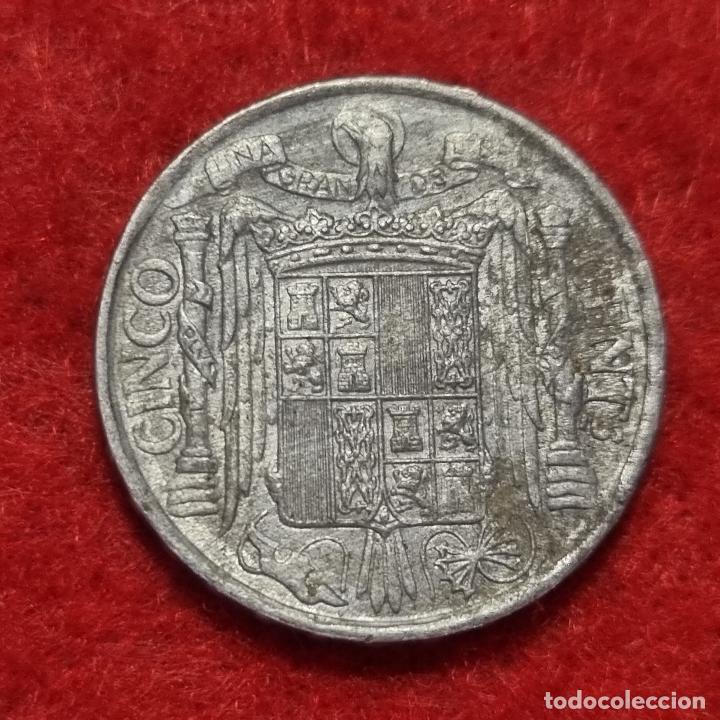Monedas Franco: MONEDA 5 CENTIMOS 1940 ALUMINIO MBC+ ORIGINAL C18 - Foto 2