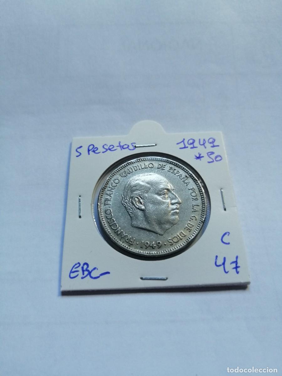 Monedas Franco: 5 pesetas 1949 * 1950 - Foto 1