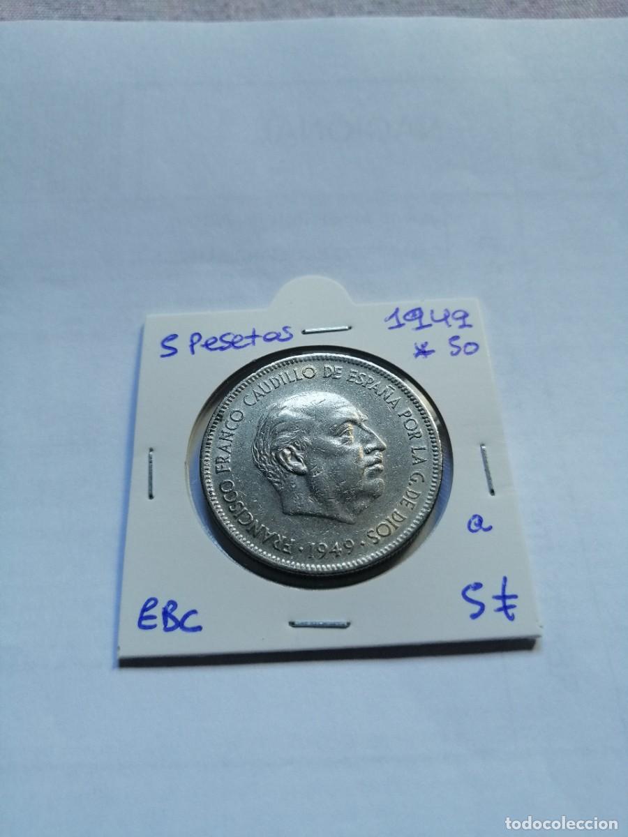 Monedas Franco: 5 pesetas 1949 * 1950 - Foto 1
