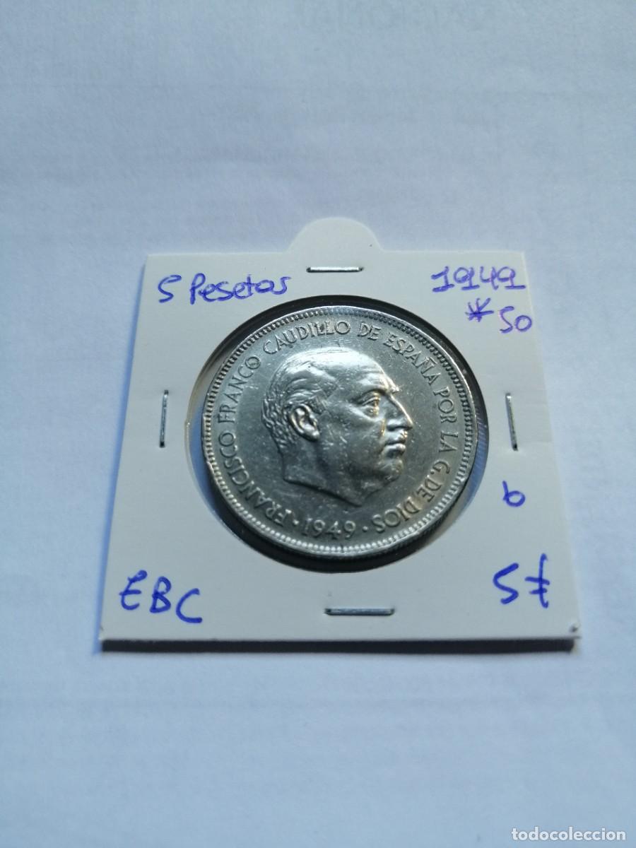 Monedas Franco: 5 pesetas 1949 * 1950 - Foto 1