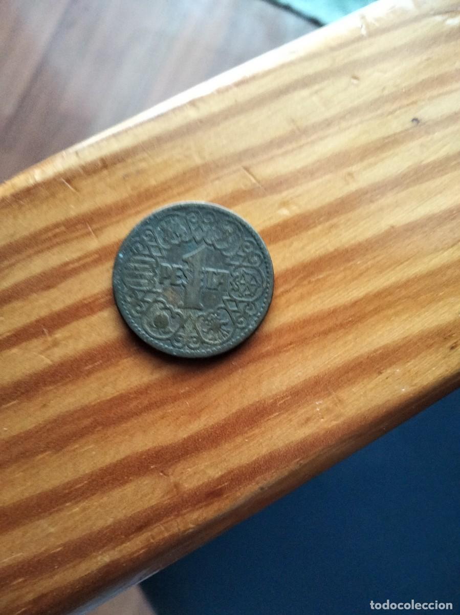 Monedas Franco: Moneda de 1 ptas a&ntilde;o 1944 - Foto 2