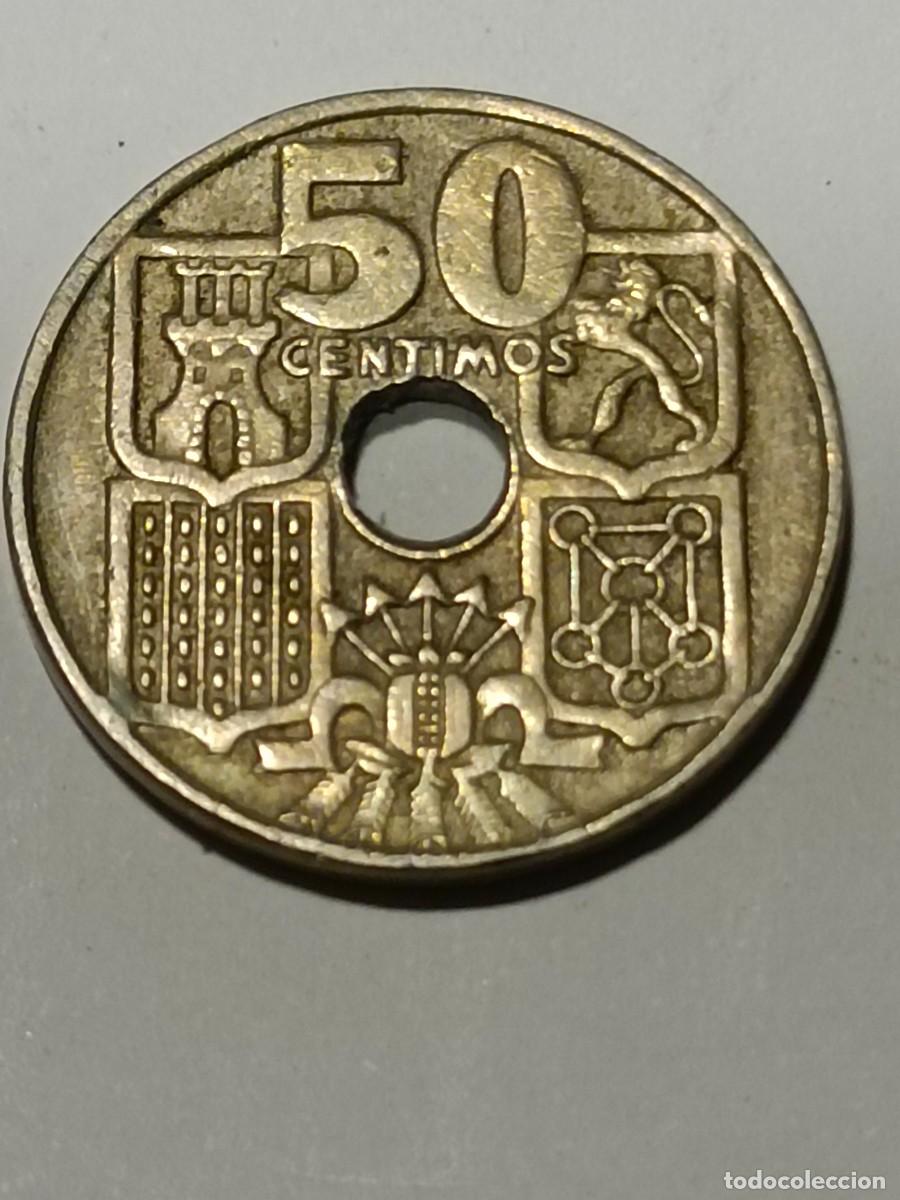 Monedas Franco: N Moneda 50 centimos 1949 - Foto 2