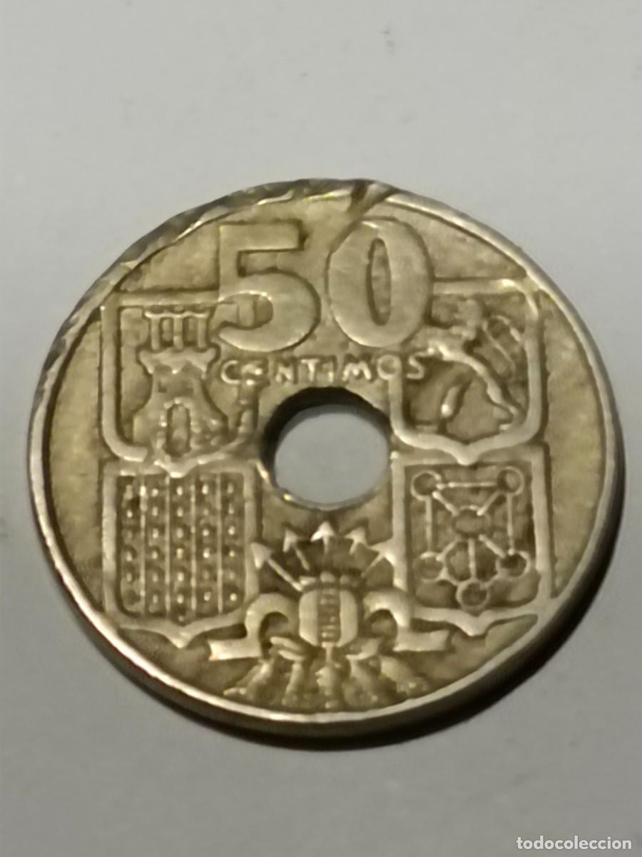 Monedas Franco: N Moneda 50 centimos 1949 - Foto 2