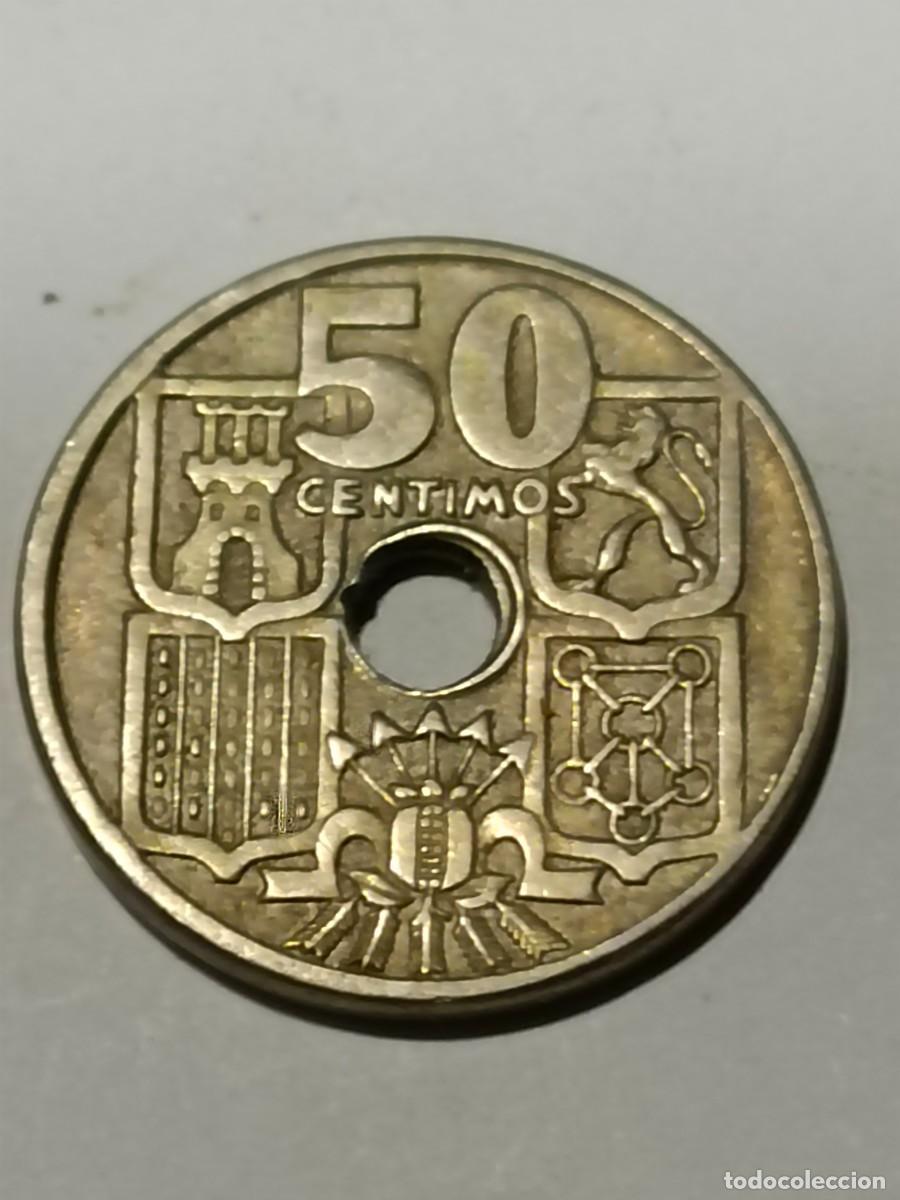 Monedas Franco: N Moneda 50 centimos 1949 - Foto 2