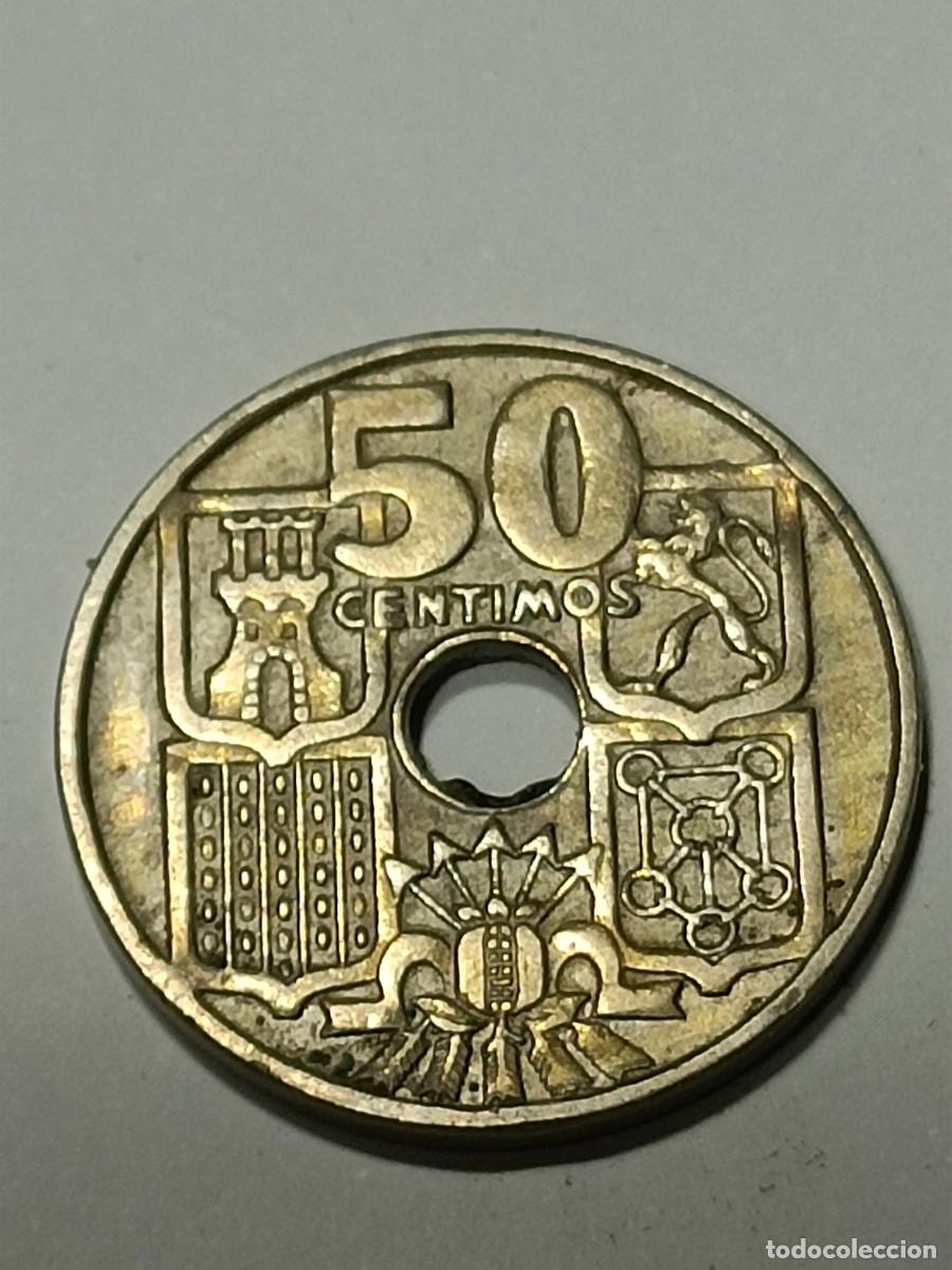 Monedas Franco: N Moneda 50 centimos 1949 - Foto 2