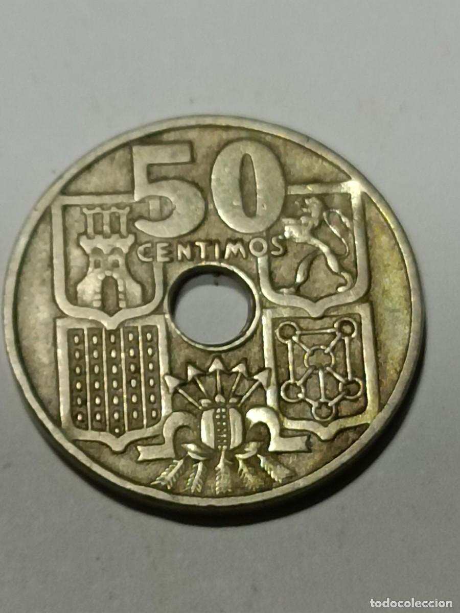 Monedas Franco: N Moneda 50 centimos 1949 - Foto 2