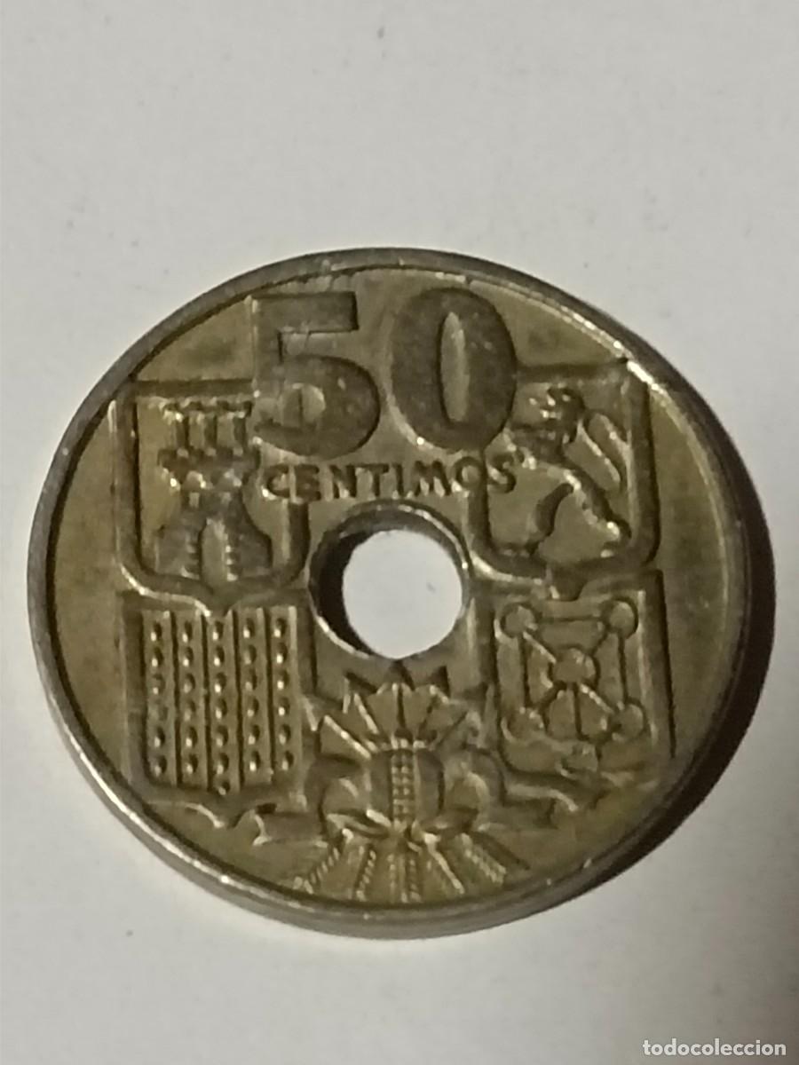 Monedas Franco: N Moneda 50 centimos 1949 - Foto 2