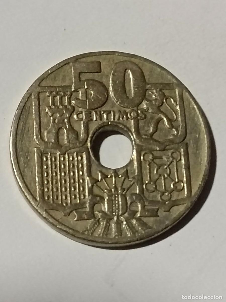 Monedas Franco: N Moneda 50 centimos 1949 - Foto 2