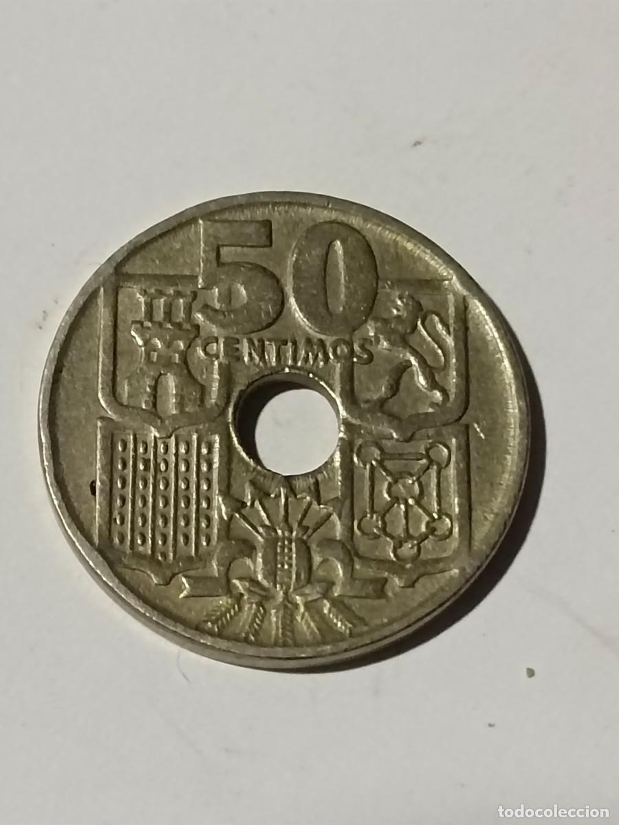 Monedas Franco: N Moneda 50 centimos 1949 - Foto 2