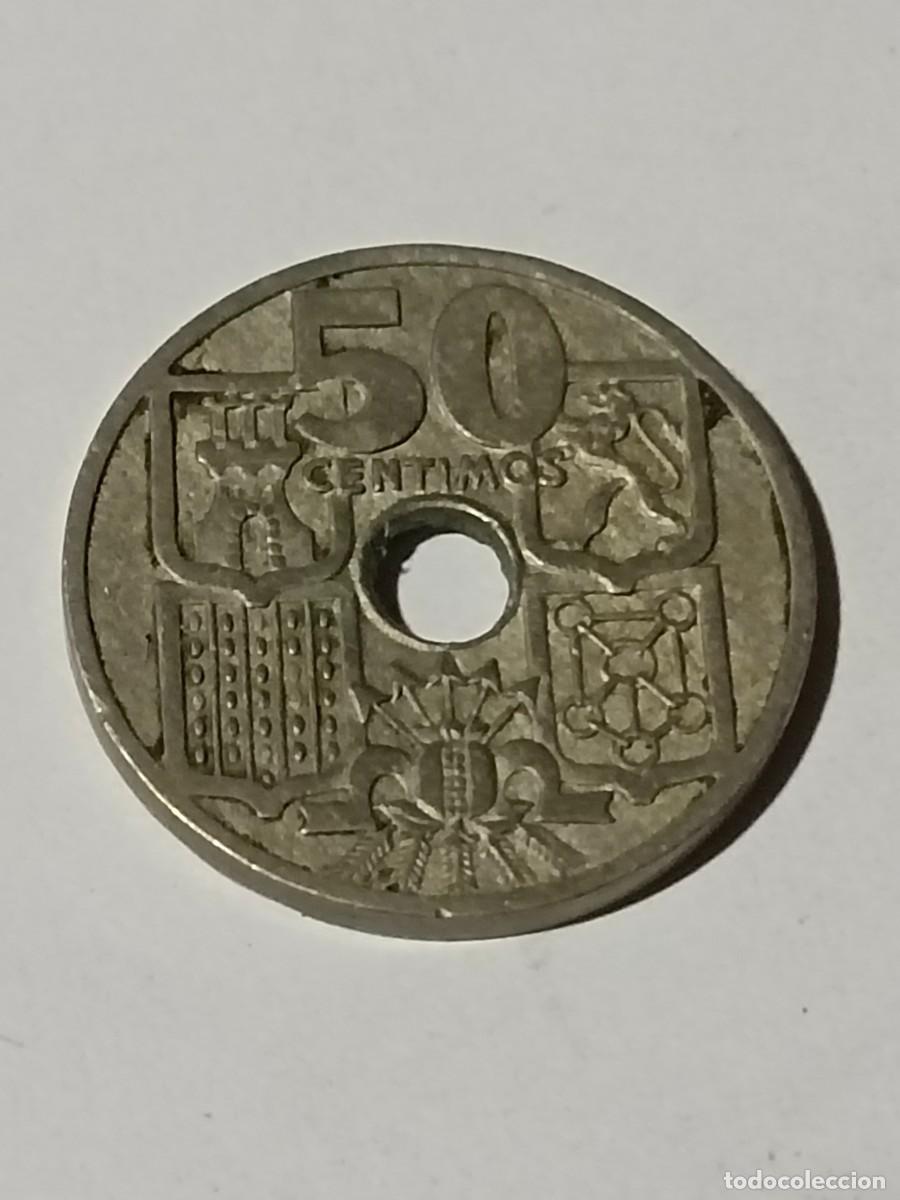 Monedas Franco: N Moneda 50 centimos 1949 - Foto 2