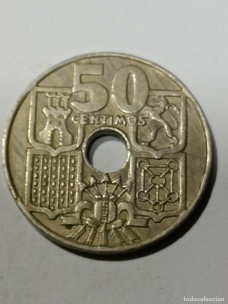 Monedas Franco: N Moneda 50 centimos 1949 - Foto 2