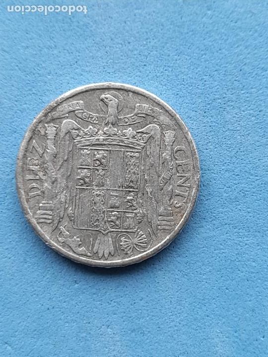Monedas Franco: Franco. 10 C&eacute;ntimos. A&ntilde;o 1940 - Foto 2