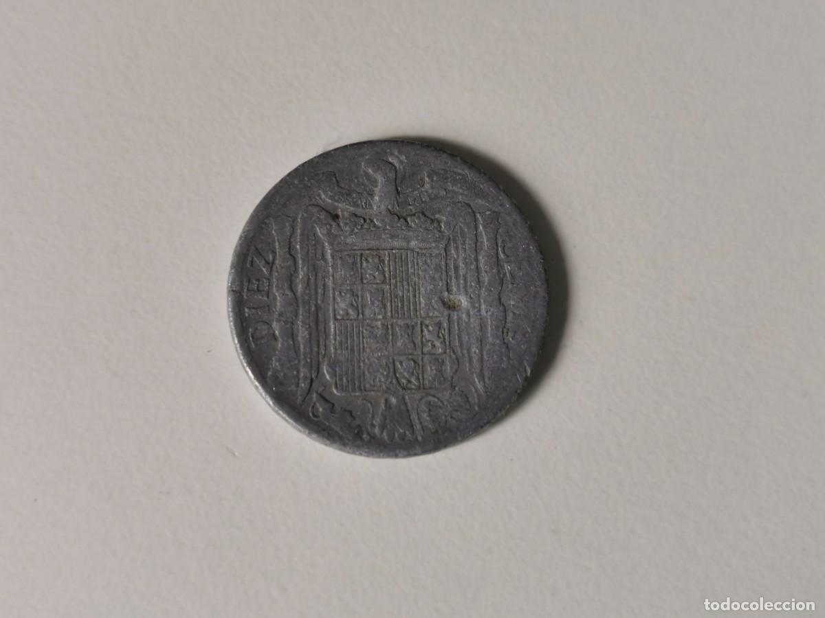 Monedas Franco: MONEDA ESPA&Ntilde;A 10 CENTIMOS PLUS ULTRA 1945 - Foto 2