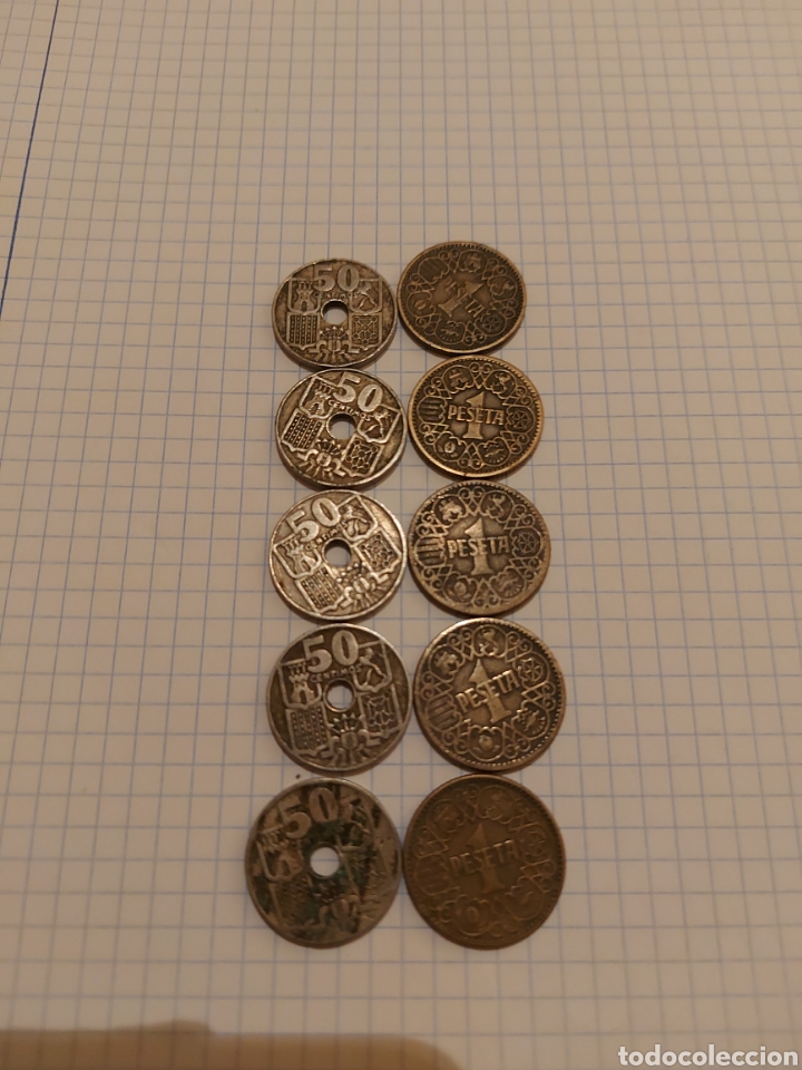 Monedas Franco: 10 monedas espa&ntilde;a - Foto 2