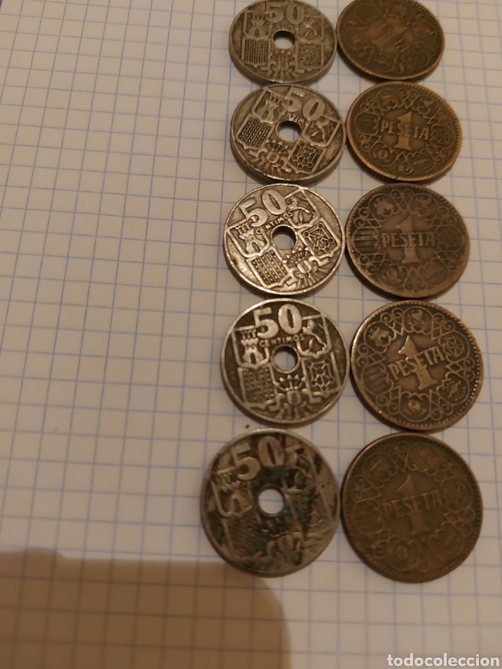 Monedas Franco: 10 monedas espa&ntilde;a - Foto 1