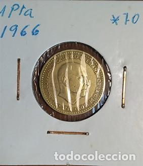 Monedas Franco: ESCASA PESETA DE 1966 *70 - Foto 1