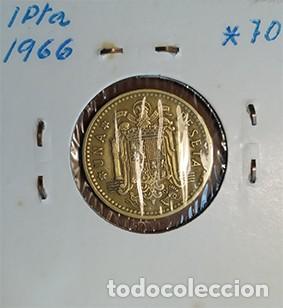 Monedas Franco: ESCASA PESETA DE 1966 *70 - Foto 2