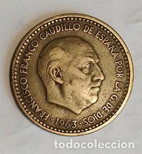 Monedas Franco: UNA PESETA DE 1963 *64 - Foto 2