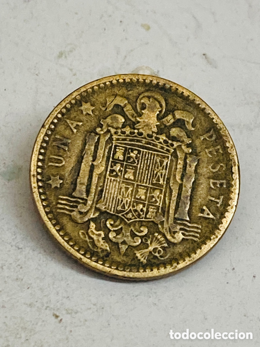 Monedas Franco: Moneda de una peseta 1953 - Foto 1