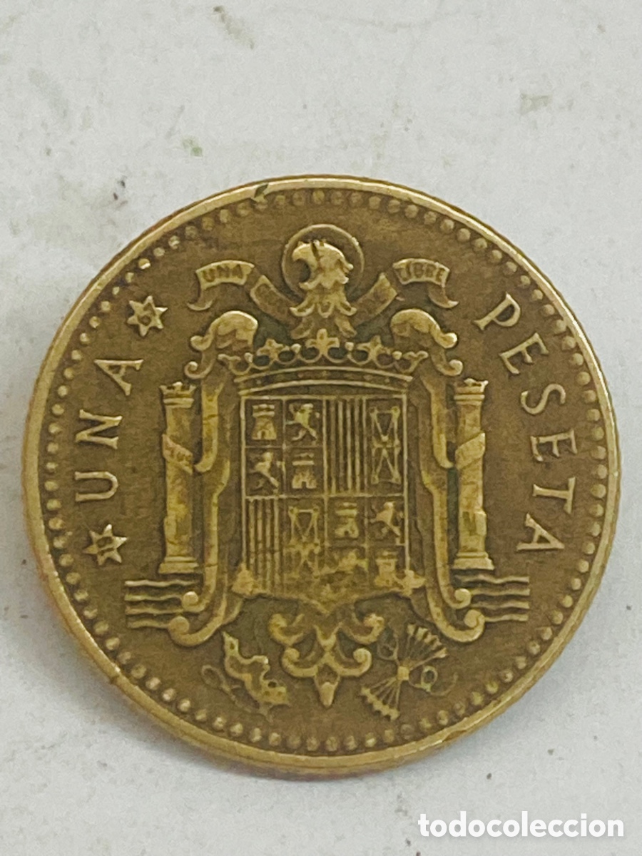 Monedas Franco: Moneda una peseta 1966 E19 68 - Foto 2