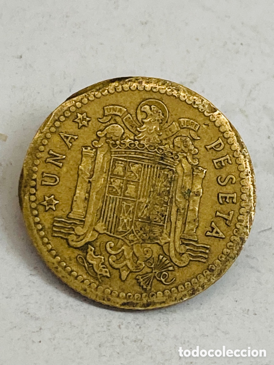 Monedas Franco: Moneda de una peseta 1966 E19 74 - Foto 2