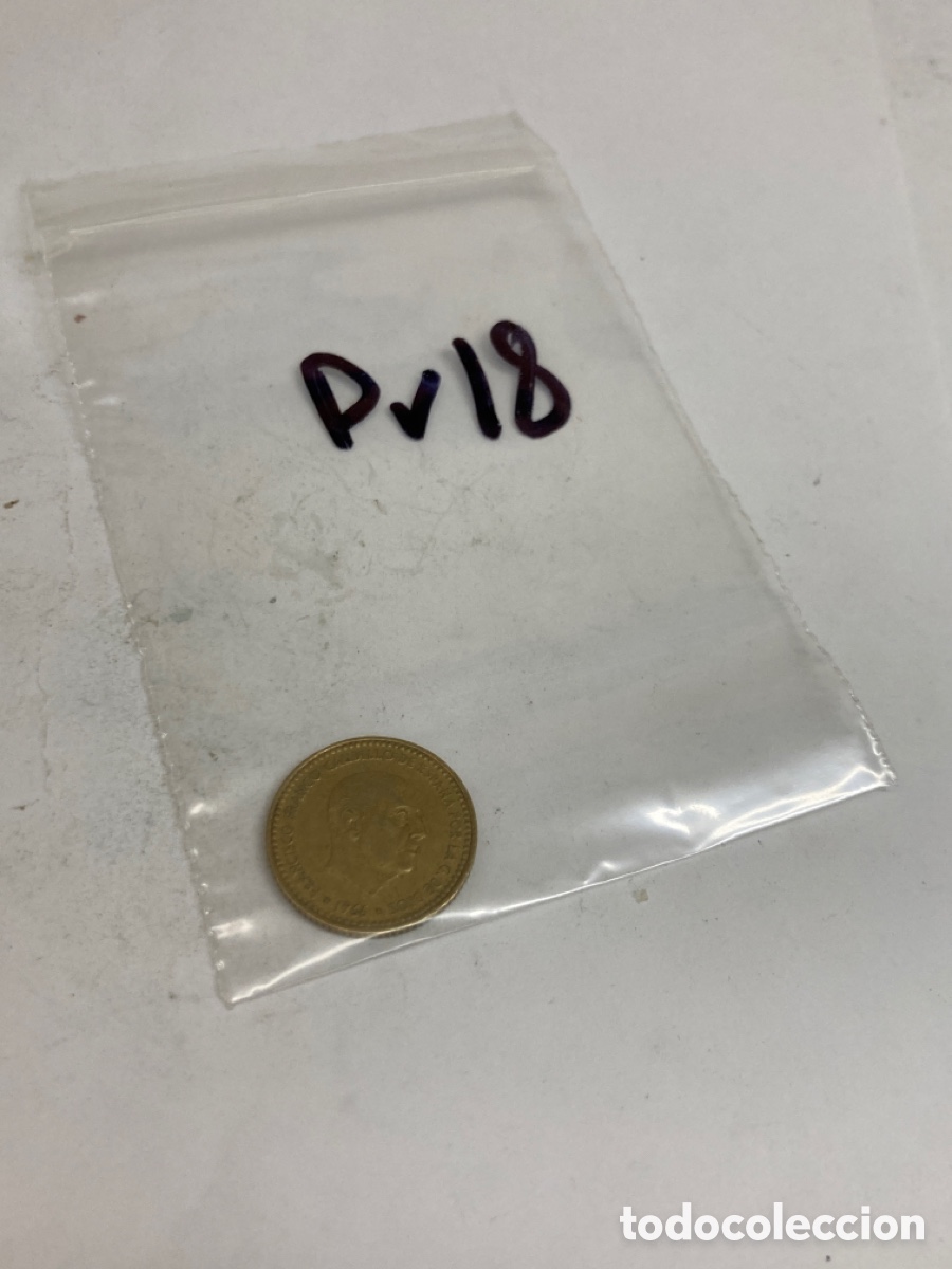 Monedas Franco: Moneda de una peseta 1966 E19 72 - Foto 3