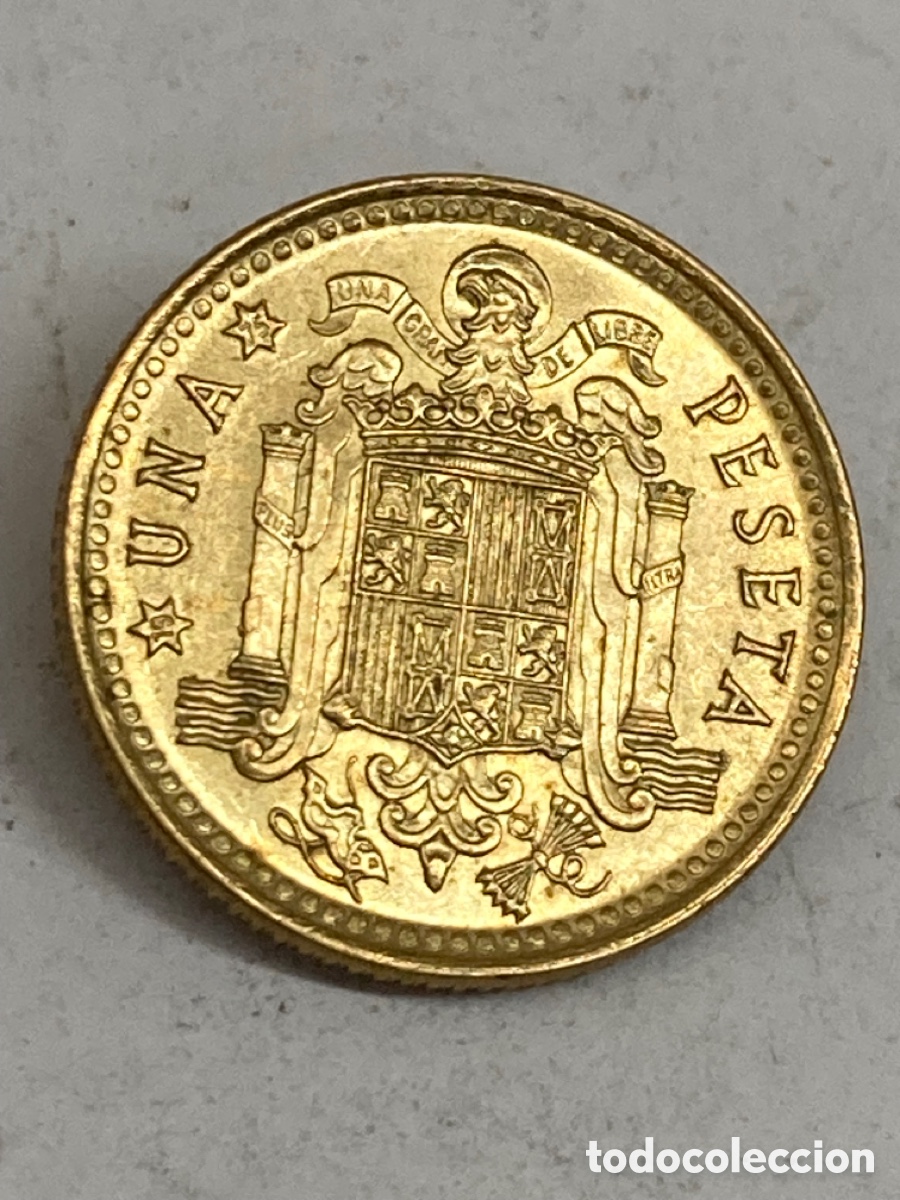 Monedas Franco: Moneda de una peseta 1966 E19 75 - Foto 1