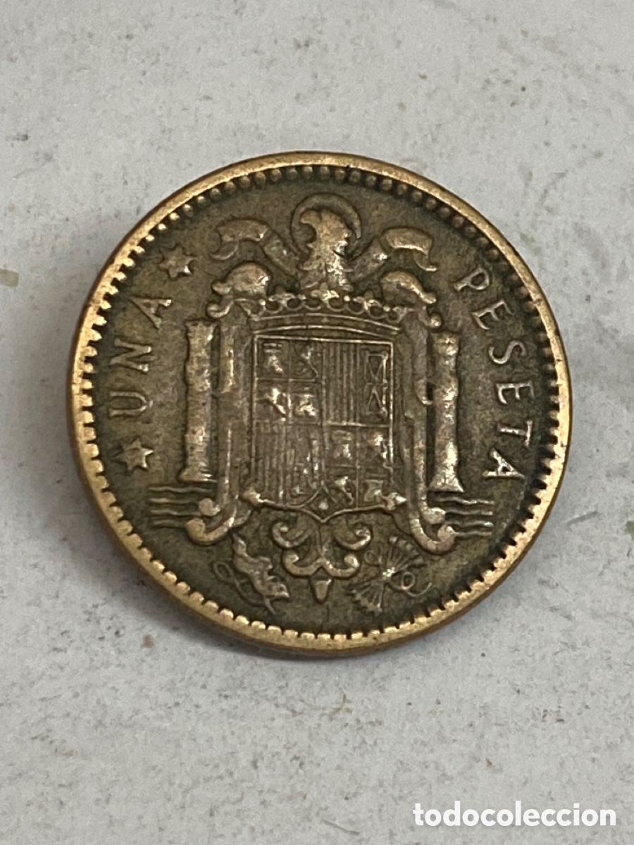 Monedas Franco: Moneda de una peseta 1963 - Foto 1