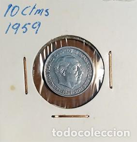 Monedas Franco: UNA MONEDA DE 10 CTMS 1959 SC - Foto 3