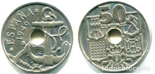 Monedas Franco: 50 CENTIMOS 1949 *62 S/C - Foto 1