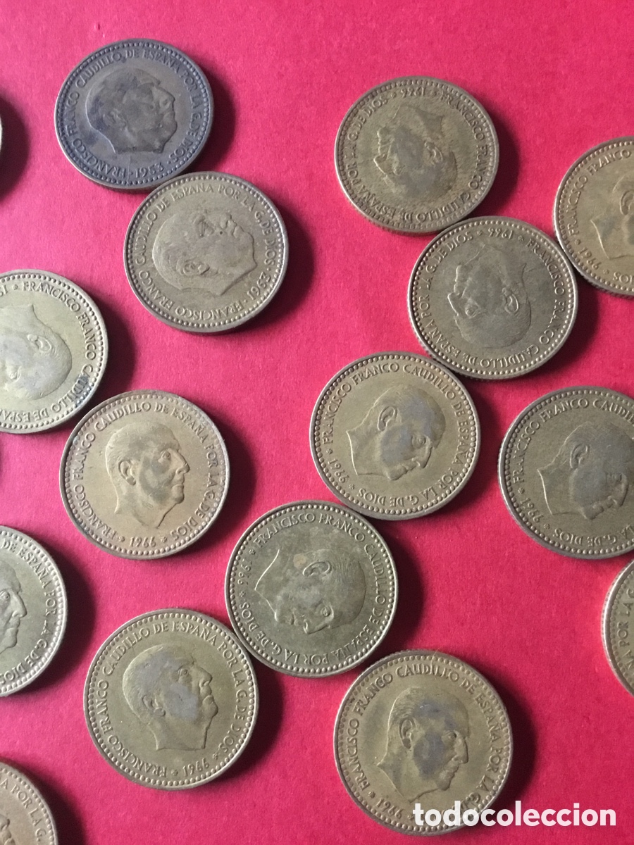 Monedas Franco: Lote pesetas Franco - Foto 2
