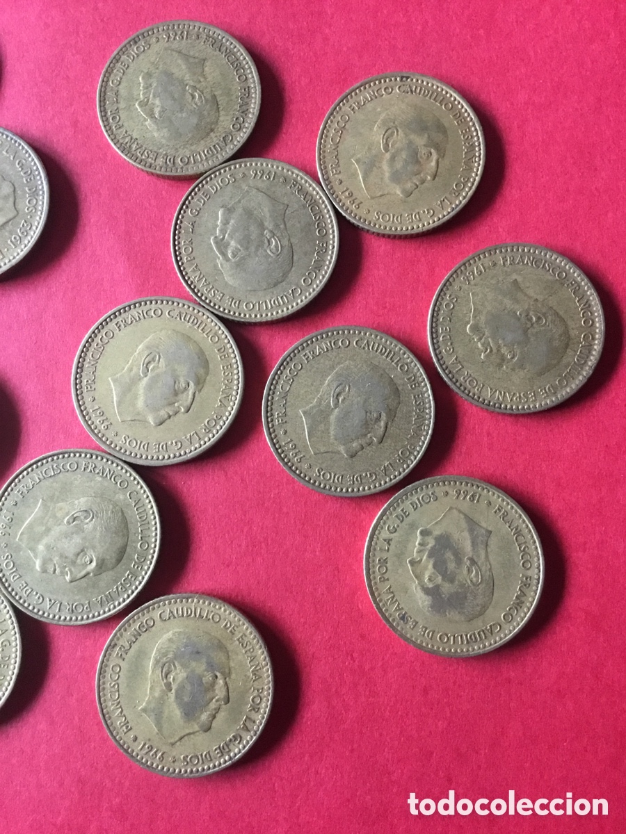 Monedas Franco: Lote pesetas Franco - Foto 3