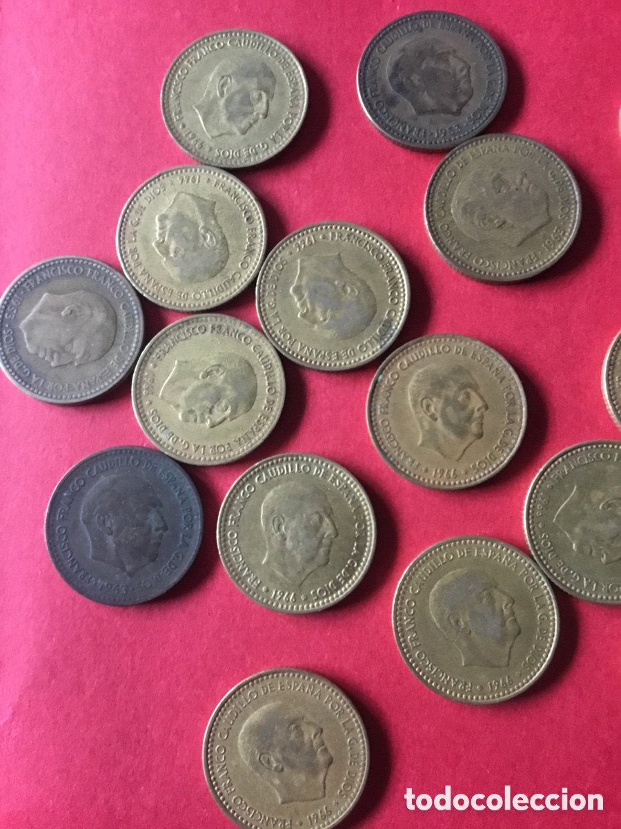 Monedas Franco: Lote pesetas Franco - Foto 1