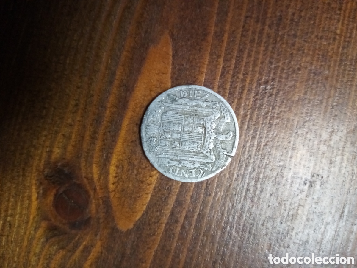 Monedas Franco: Moneda de 10 cts 1940 - Foto 2