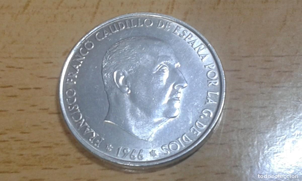 Monedas Franco: MONEDA DE PLATA ORIGINAL DE FRANCO 1966 - Foto 1