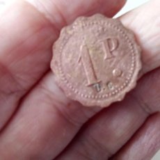 Monedas Franco: BONITA FICHA 1 PESETA COBRE GUERRA CIVIL. Lote 383672149