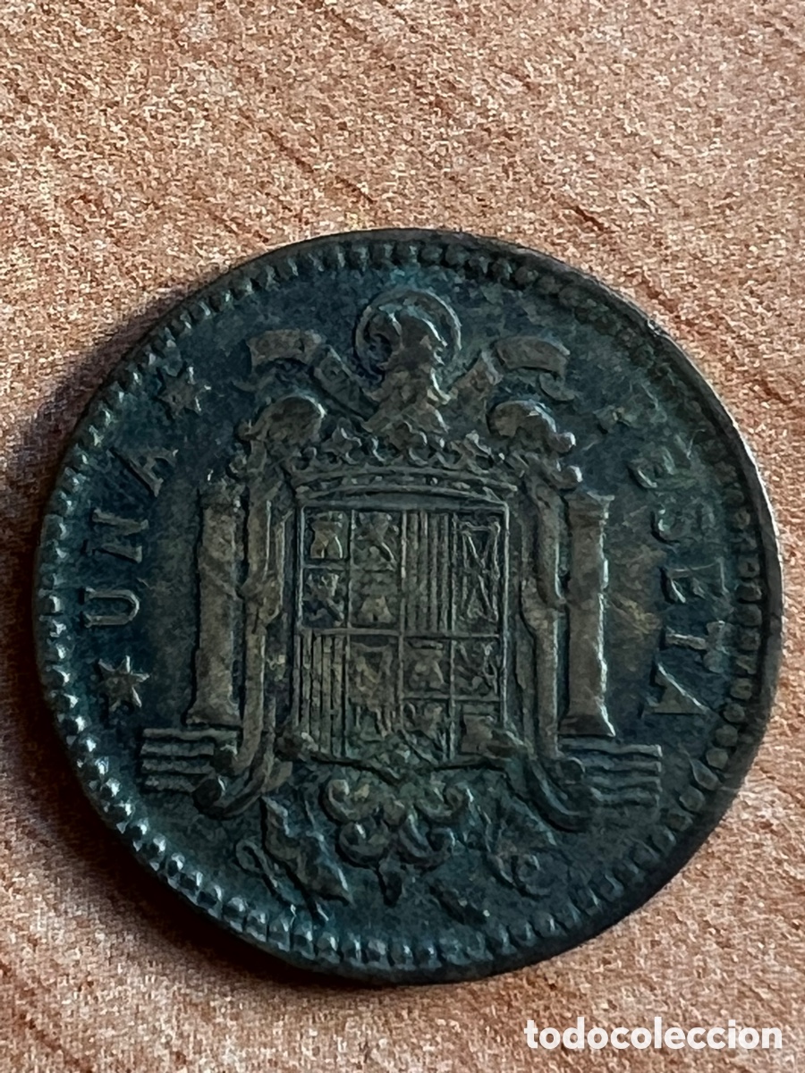 Monedas Franco: 1 Peseta acu&ntilde;ada en 1963 - Foto 2