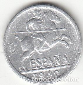 Monedas Franco: ESTADO ESPA&Ntilde;OL: 10 CENTIMOS 1940 - Foto 1