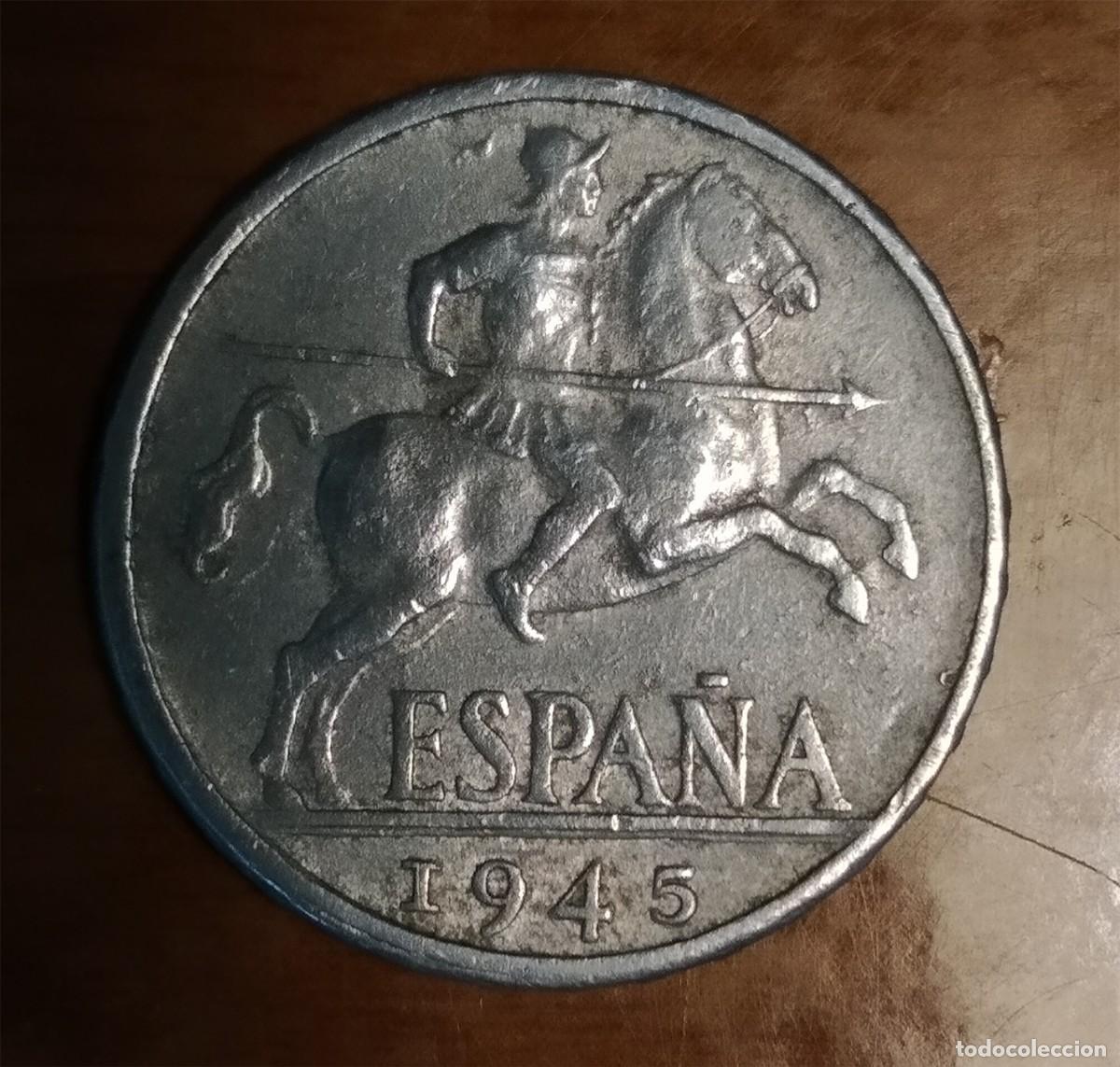 Monedas Franco: DIEZ CENTIMOS DE 1945 - Foto 1
