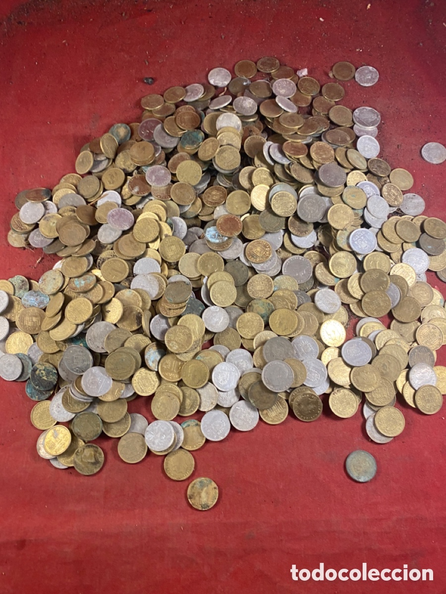 Monedas Franco: + DE 2,5KG DE PESETAS ESPA&Ntilde;OLAS - Foto 6